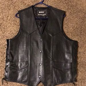 Leather vest